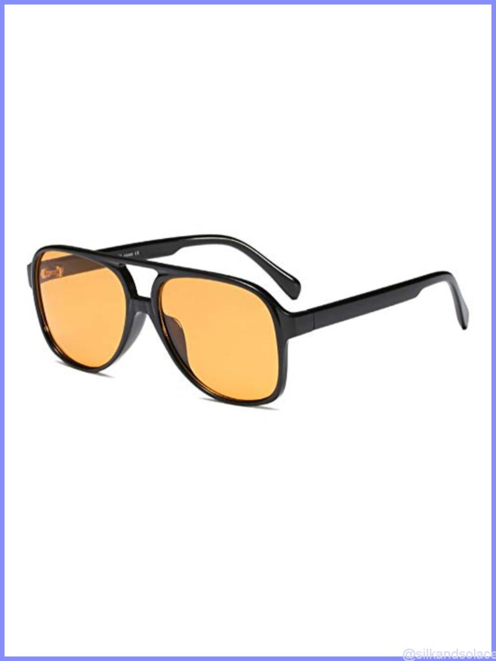 Vintage Retro 70s Aviator Sunglasses UV400 Polycarbonate Oversized